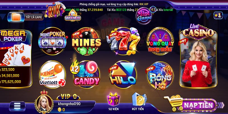 Live Casino Rikvip là tựa game gì