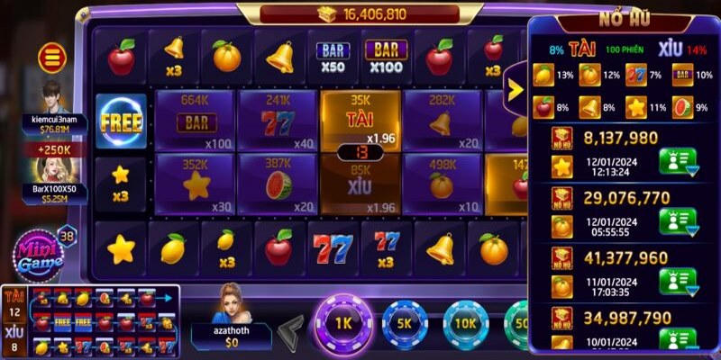 Quay slots Rikvip mang hình ảnh bắt mắt, giao diện đồ họa sống động